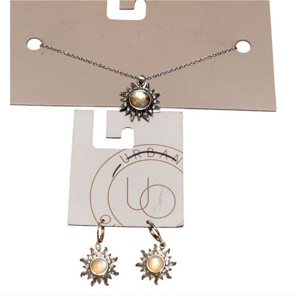 NEW Urban Outfitters Jewelry Earrings and Necklace Set - Picture 1 of 2